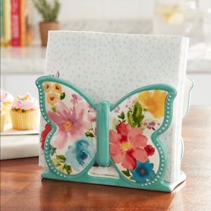 Pioneer Woman Stoneware Butterfly Napkin Holder